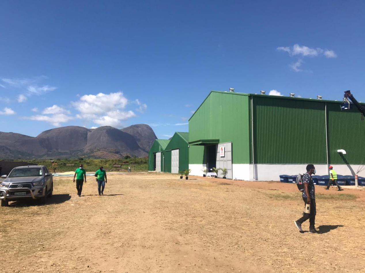 President of Mozambique Visited PINGLE 50T Maize Flour Milling Machine in Malema