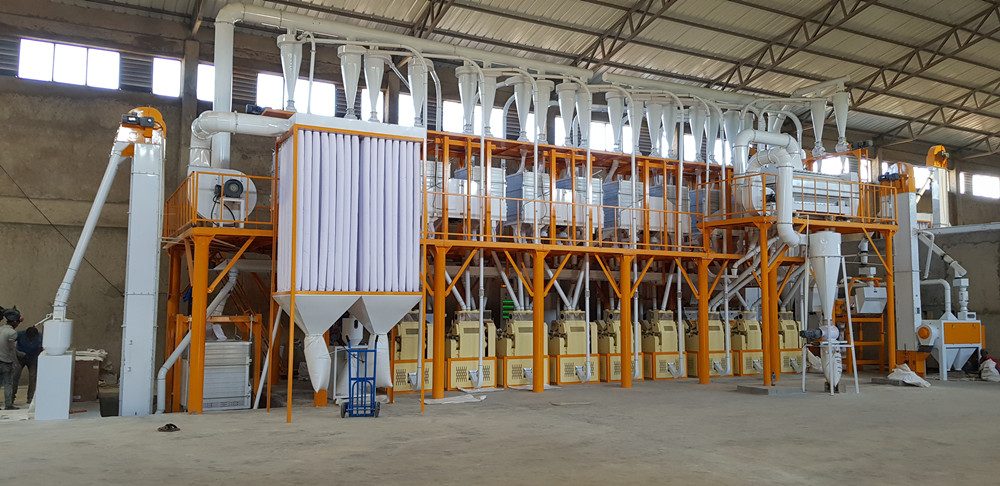 112 TON fully automatic flour mill plant