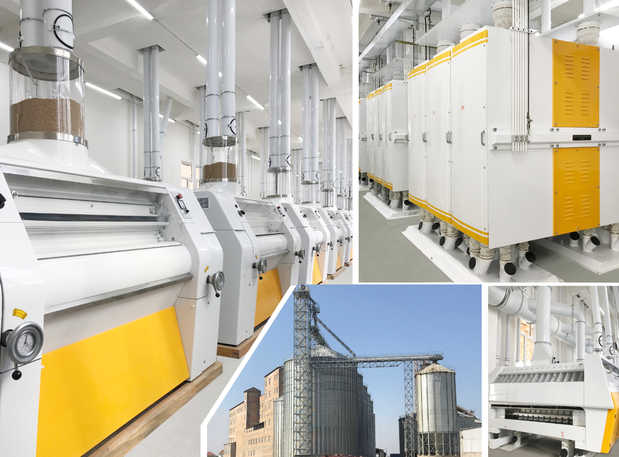 500 TON fully automatic flour mill plant