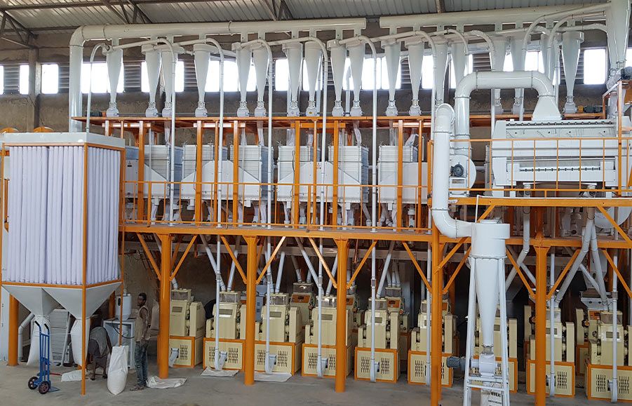 Wheat flour milling machine